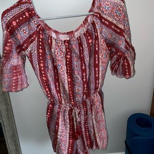 Boho Hollister Long Sleeve Romper